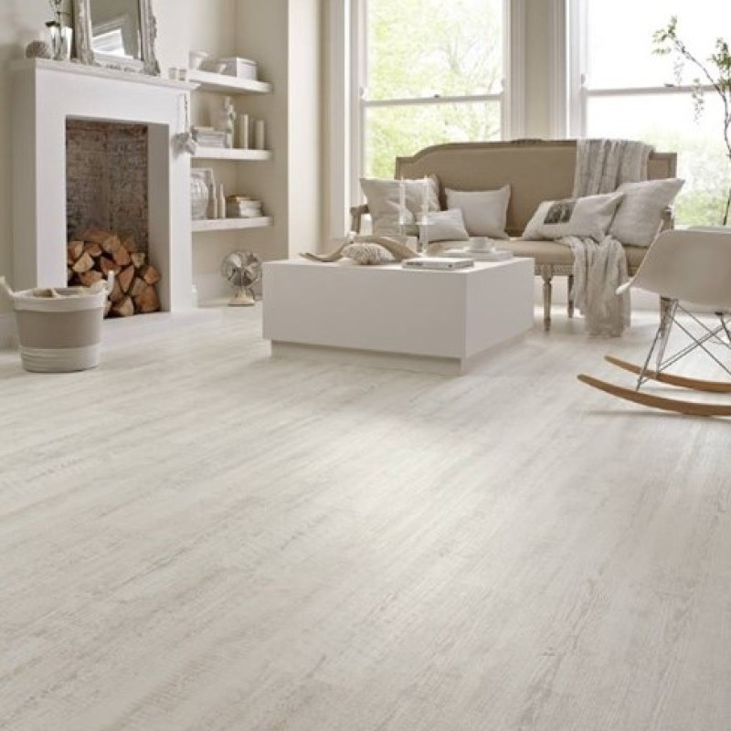 Karndean Knight Tile White Painted Oak KP105 Gluedown Luxury Vinyl Tile